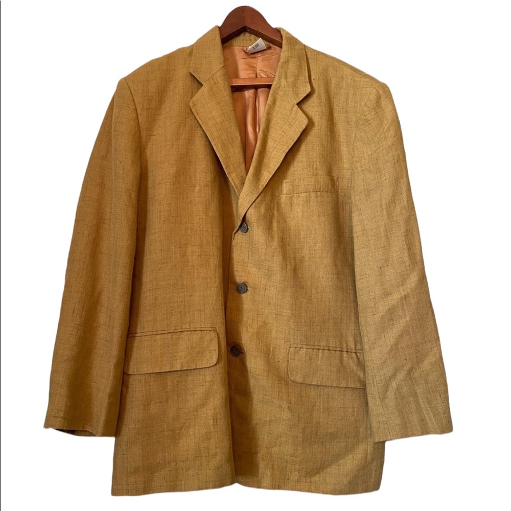 Claiborne Men’s Linen/Rayon Camel Colored Blazer